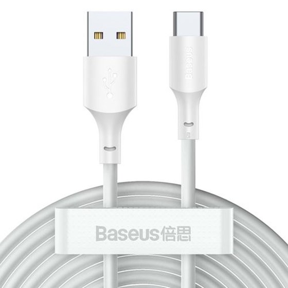 Kabel USB A - USB C 40W 5A 1.5m, Baseus bijeli, TZCATZJ-02