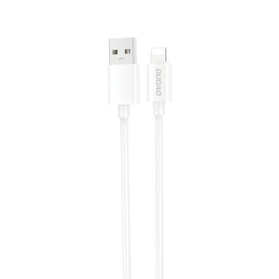 Kabel USB A - Lightning 2A 1m, Dudao, bijeli