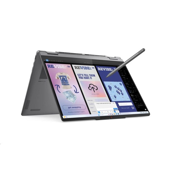 Lenovo Yoga 7i 2u1, 83JQ0029SC, 14" WUXGA OLED TouchScreen, Intel Core Ultra 5 226V, 16GB, 1TB SSD, FreeDOS, Intel Arc Graphics + Lenovo Yoga Pen (Luna Grey)