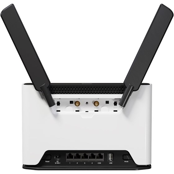 Mikrotik Chateau LTE6 ax Dual-Band Router, 102MB RAM, 1×2.5Gbps 4×G-LAN, 2.4Ghz/5Ghz 802.11ax/a/b/g/n/ac, LTE CAT6 modem, USB, MicroSIM, PSU, tower kućište, RouterOS L4 (S53UG+5HaxD2HaxD-TC&FG621-EA) 