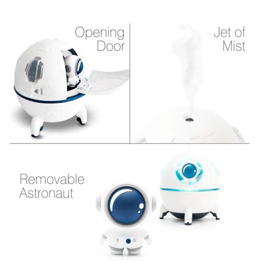 Rio Spaceship – 3 in 1 - Aroma diffuser, air humidifier, and night light