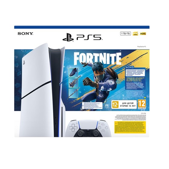 Sony PlayStation 5 Slim E chassis + Fortnite Flowering Chaos VCH
