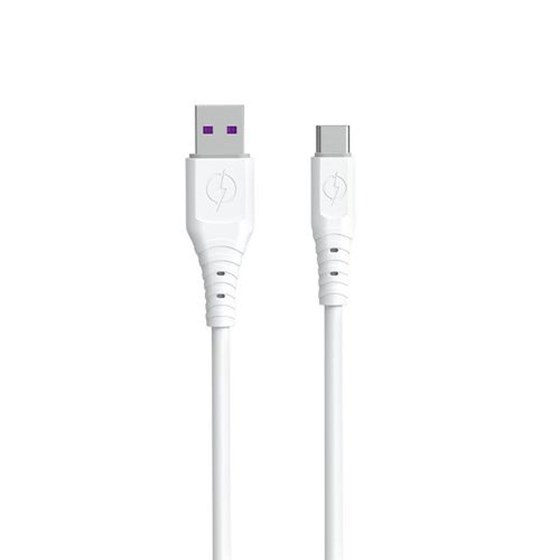 Kabel USB A - USB C 6A 1m, Dudao, bijeli