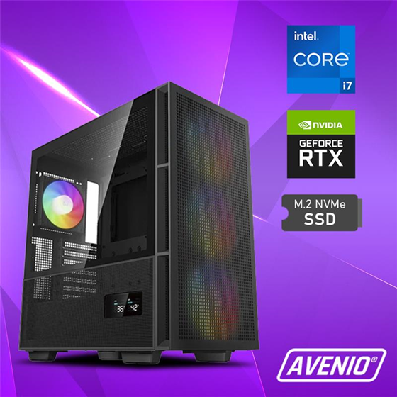Avenio Prodigy Intel Core i7 14700 5.40GHz 32GB DDR5 1TB NVMe SSD W11P nVidia RTX 5060 Ti Python III, 16GB GDDR 7 P/N: 02243287