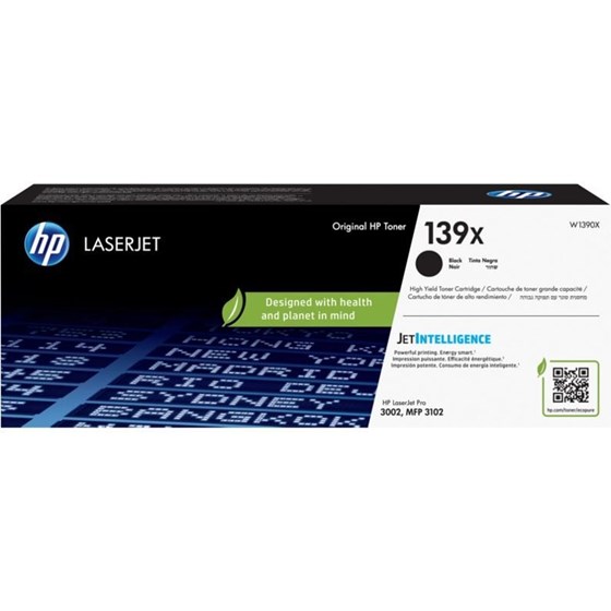 Toner HP LaserJet 139X Black P/N: W1390A