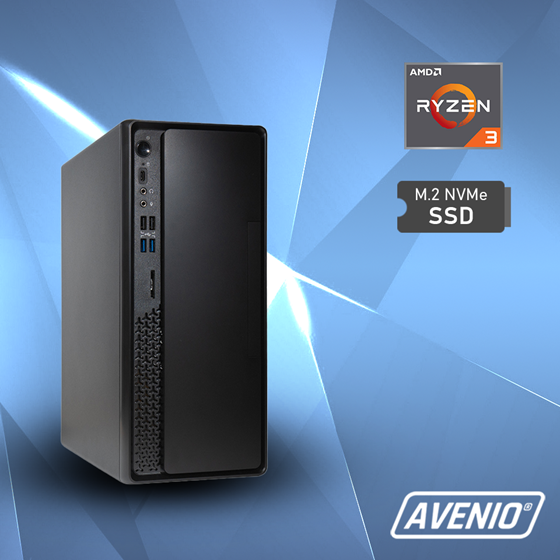 Avenio ProOffice AMD Ryzen 3 3200G 3.60GHz 8GB 512GB NVMe SSD W11P Radeon™ Vega 8 Graphics P/N: 02243292