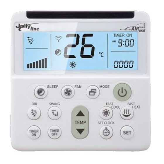 Jolly Line, univerzalni daljinski upravljač za klima uređaje za zid