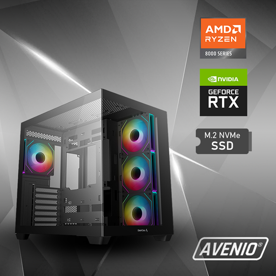 Avenio ProGamer AMD Ryzen 5 8600G 5.00GHz 32GB 1TB NVMe SSD W11P nVidia 5060 Ti OC 16GB GDDR7 P/N: 02243294