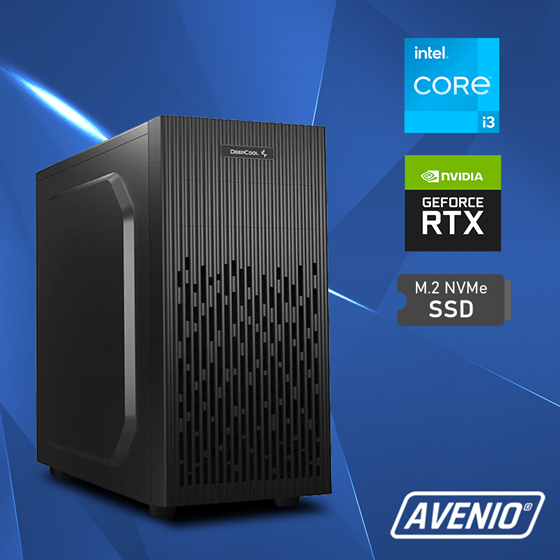 Avenio ProMedia Intel Core i3 14100F 3.50GHz 16GB 512GB NVMe SSD Windows 11 Pro nVidia RTX 3050 6GB GDDR6 P/N: 02243298