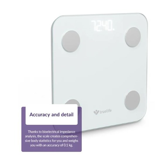 TrueLife pametna vaga FitScale W1 BT White