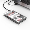 Eksterno kućište za 2.5" SATA HDD/SSD, USB C 5Gb/s Orico Disk Drive, transparent