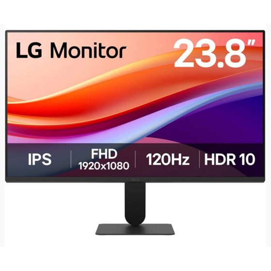Monitor LG 24" IPS Full HD, 1920x1080, 120 Hz, 5ms, 1x HDMI, 1x VGA, Crni, 24U41YA-B.AEUQ