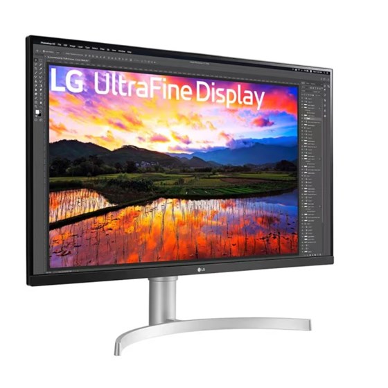Monitor LG UltraFine 32" 4K iPS, 3840 x 2160, 60 Hz, 5ms, 2x HDMI, 1x DP, Bijelo srebrna, 32UN650K-W.AEU