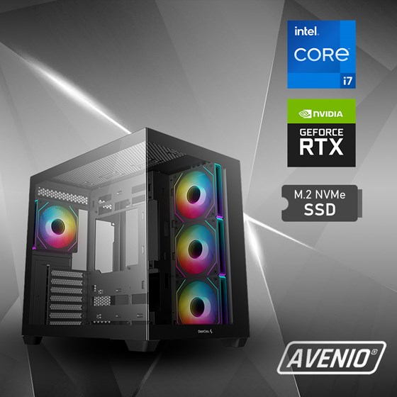 Avenio ProGamer Intel Core i7 14700K 5.60GHz 32GB 1TB SSD NVMe W11P WiFi nVidia GeForce RTX 5060 Ti 16GB GDDR7 P/N: 02243305