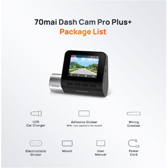 70mai A500S Pro Plus + RC06 - Dash Cam set auto kamera