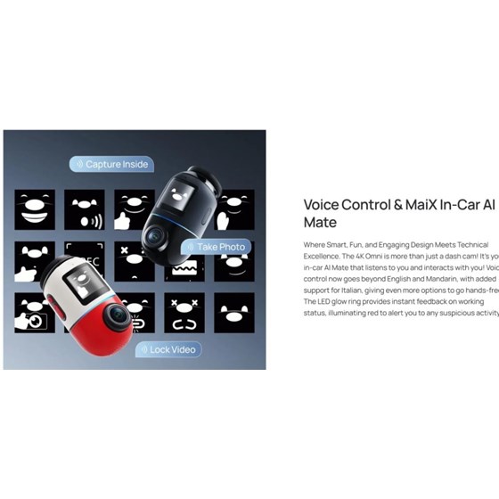 70mai T800 + RC41 Premium - Dash Cam Set 4K (SD 512 GB) auto kamera