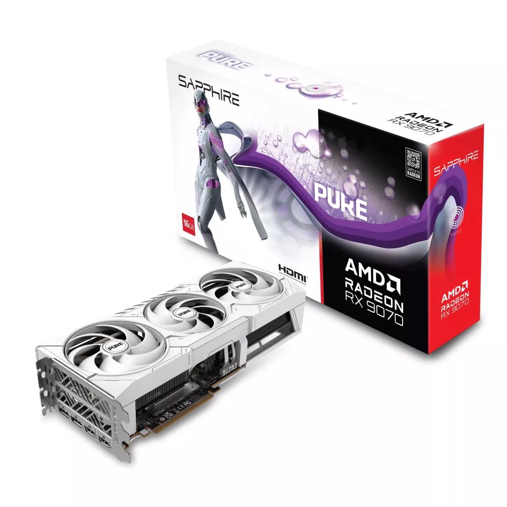 Grafička kartica Sapphire, AMD Radeon RX 9070 Gaming OC, 16GB GDDR6, 2x HDMI, 2x DisplayPort