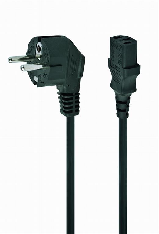 Kabel za napajanje Schuko (C13) 1m Gembird Crni P/N: PC-186-1M