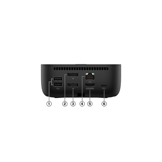 HP USB-C 100W G6 Dock, 1x HDMI, 2x DisplayPort, 2x USB C, 3x USB A, 9X3V1UT