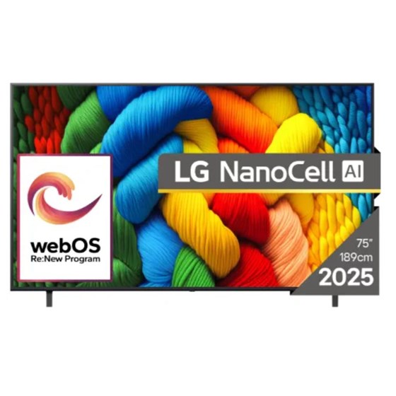 TV LG 75NANO80A3B ,75" 4K UHD, LED, Smart TV, 75NANO80A3B