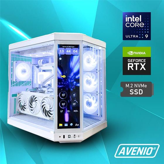 Avenio HYTE Y70 Infinity Touch Intel Core Ultra 9 285K 5.70 GHz 64GB 2TB M.2 NVMe W11P nVidia RTX 5070 Ti 16GB GDDR7 P/N: 02243304
