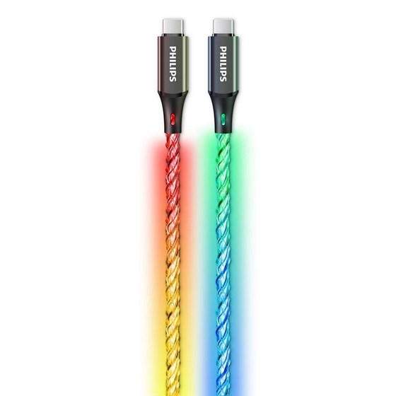 Kabel USB C - USB C Philips party kabel RGB 1m, 3A, DLC5130C/00