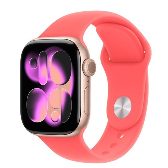 Apple Watch 42mm Band: Bright Guava Sport Band - S/M (SEASONAL)