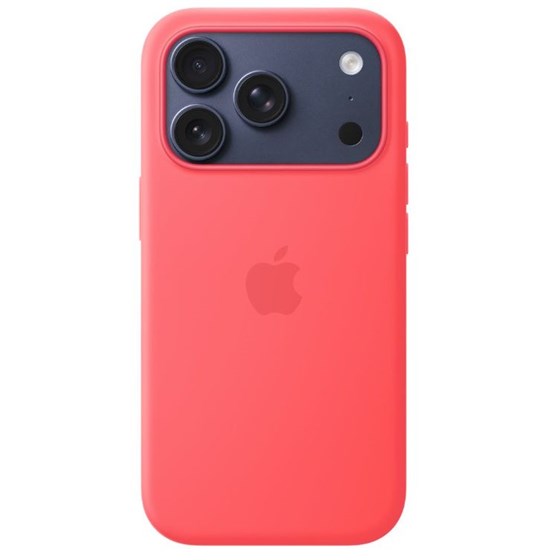 Apple iPhone 17 Pro Silicone Case with MagSafe - Bright Guava (SEASONAL)