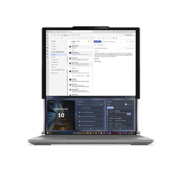 Lenovo ThinkBook Plus G6 Rollable, 21TR000JRM, 14" - 16.7" POLED 120Hz, Intel Core Ultra 7 258V, 32GB, 1TB SSD, W11P, Intel Arc Graphics 140V