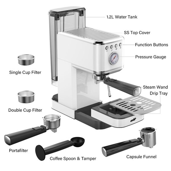 Elit 2u1 Cafe aparat Perfetto ECM-24