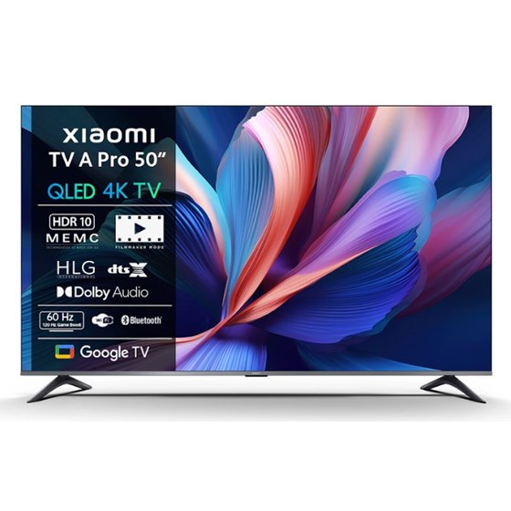 TV Xiaomi TV A Pro 50, 50" 4K UHD, QLED, Smart TV, A Pro 50