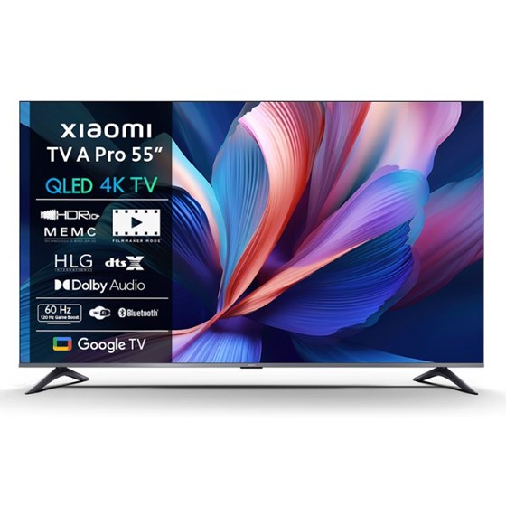 TV Xiaomi TV A Pro 55, 55" 4K UHD, QLED, Smart TV, A Pro 55