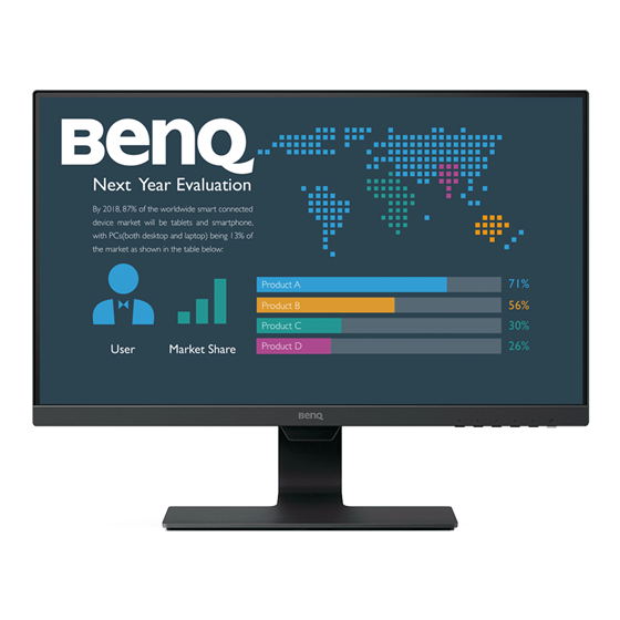 Monitor Benq BL2480 23.8" LED 1920x1080 1000:1 250cd/m2 5ms VGA HDMI DisplayPort P/N: 57468