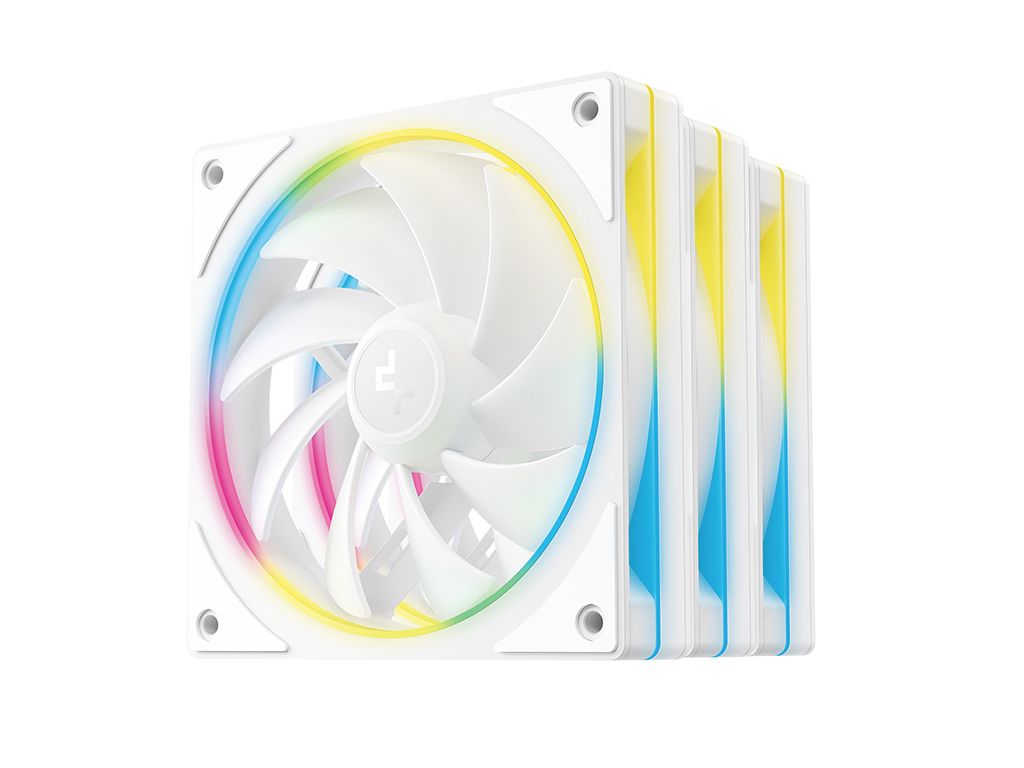 Ventilator DeepCool FL12 SE, 3-in-1, PWM, 120mm, 3 Pack, White,ARGB, R-FL12SE-WHAPN3-G