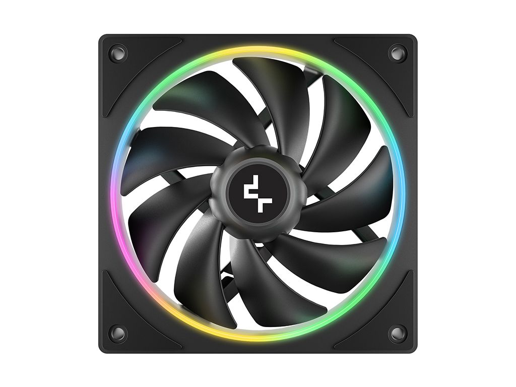 Ventilator DeepCool FL12 SE, PWM, 120mm, Black ,ARGB, R-FL12SE-BKAPN1-G