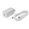 Adapter AC Punjač ASUS AC65-05 GaN, 65W PD, 2xUSB-C, kabel, bijeli, 90XB09AN- BPW010