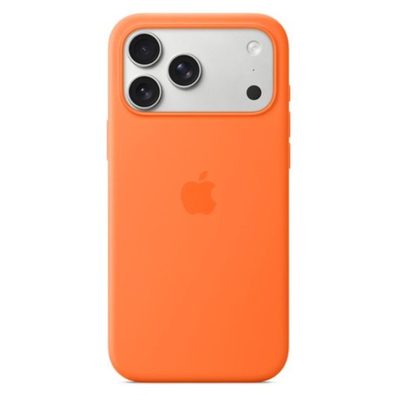 Apple iPhone 17 Pro Max Silicone Case with MagSafe – Orange
