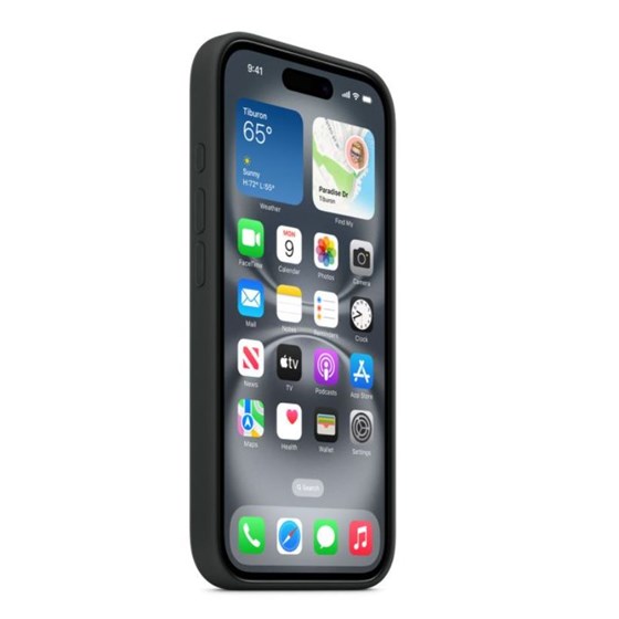 Apple iPhone 16 Silicone Case with MagSafe - Black