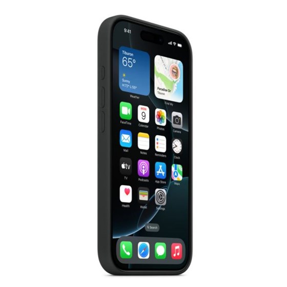 Apple iPhone 16 Pro Silicone Case with MagSafe - Black