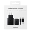 Punjač Samsung T4511 45W Fast Charge USB-C Crni, EP-T4511XBEGEU