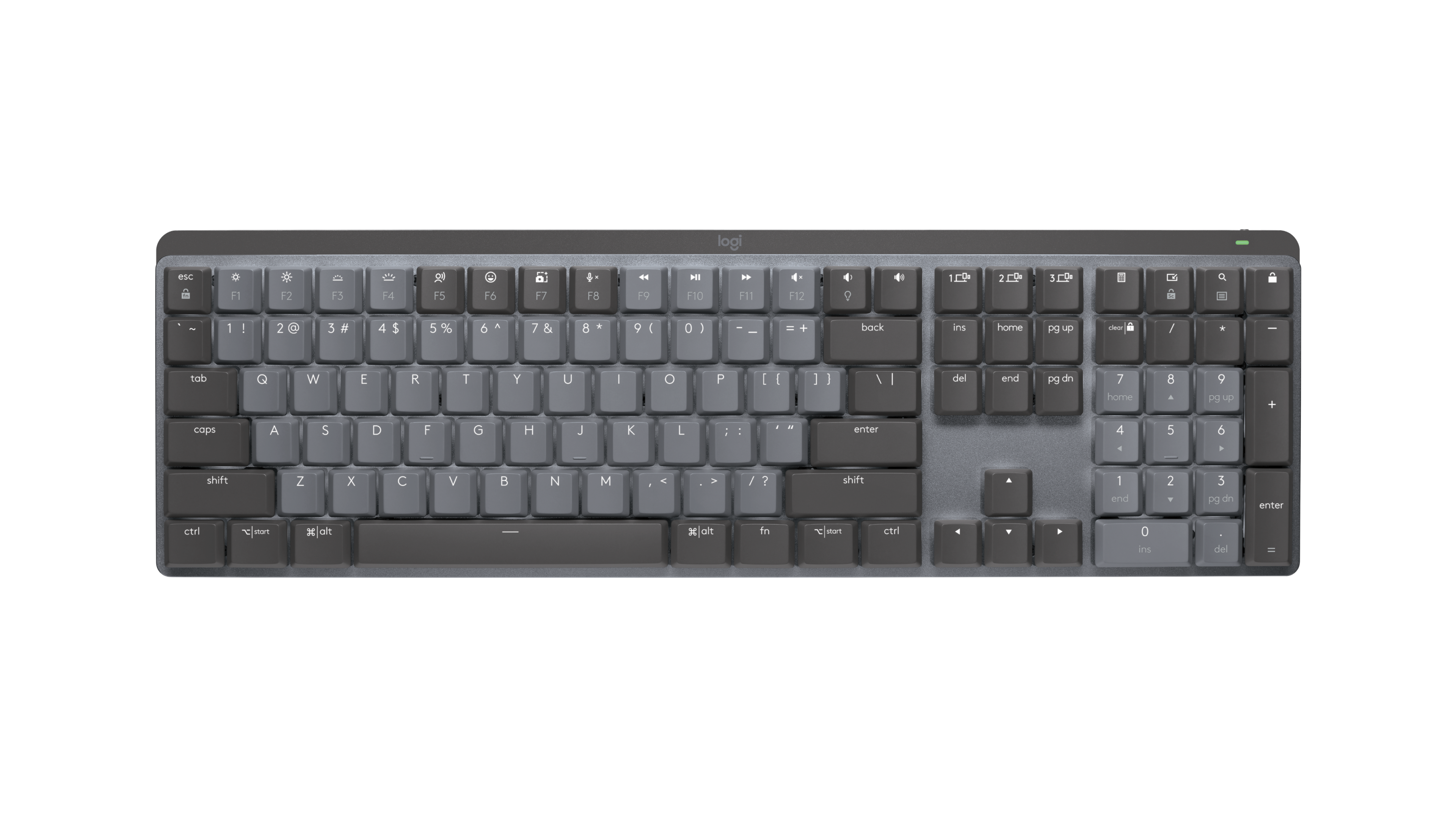 Tipkovnica Bežična Logitech MX Mechanical Bluetooth Illuminated Keyboard - GRAPHITE