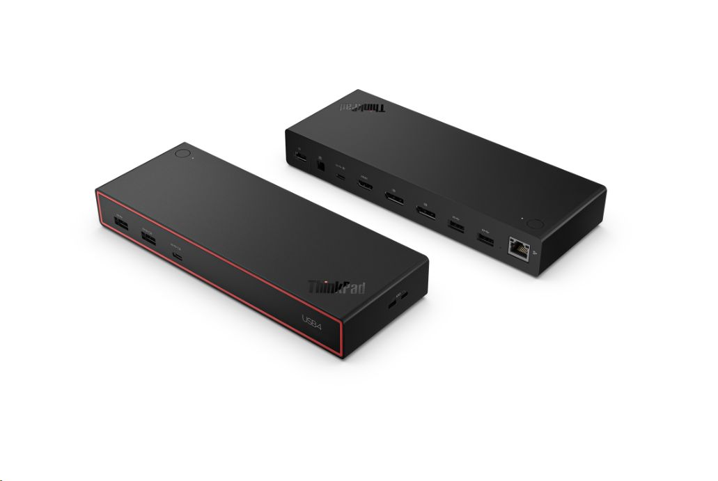 Docking Lenovo ThinkPad USB4 Dock 5000, 2x DisplayPort, 1x HDMI, 4x USB-A 3.2, 2x USB-C 3.2 Gen 2, 1x RJ45, PowerDelivery 65W, PN: 40BF0100EU