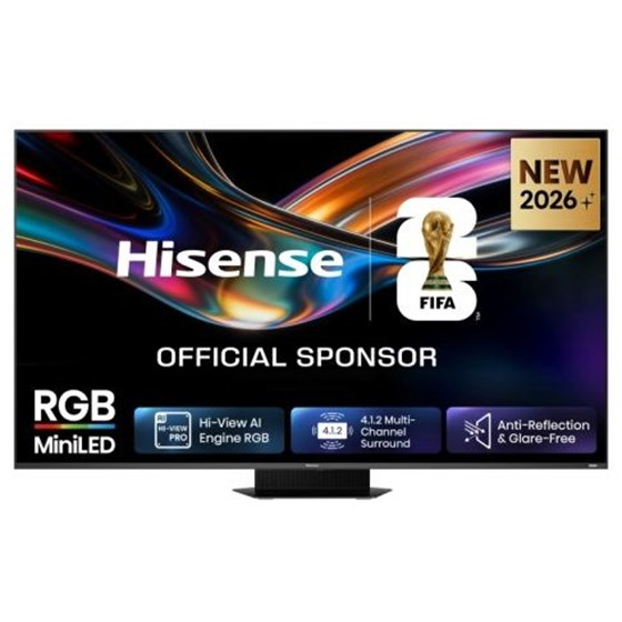 TV Hisense 85UR9S 85" 4K UHD, RGB Mini LED, Smart TV, 85UR9S