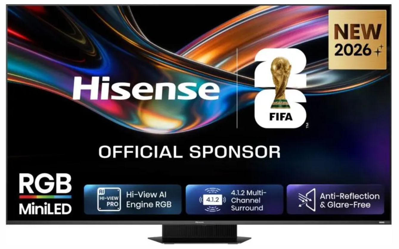 TV Hisense 65UR9S 65" 4K UHD, RGB Mini LED, Smart TV, 65UR9S