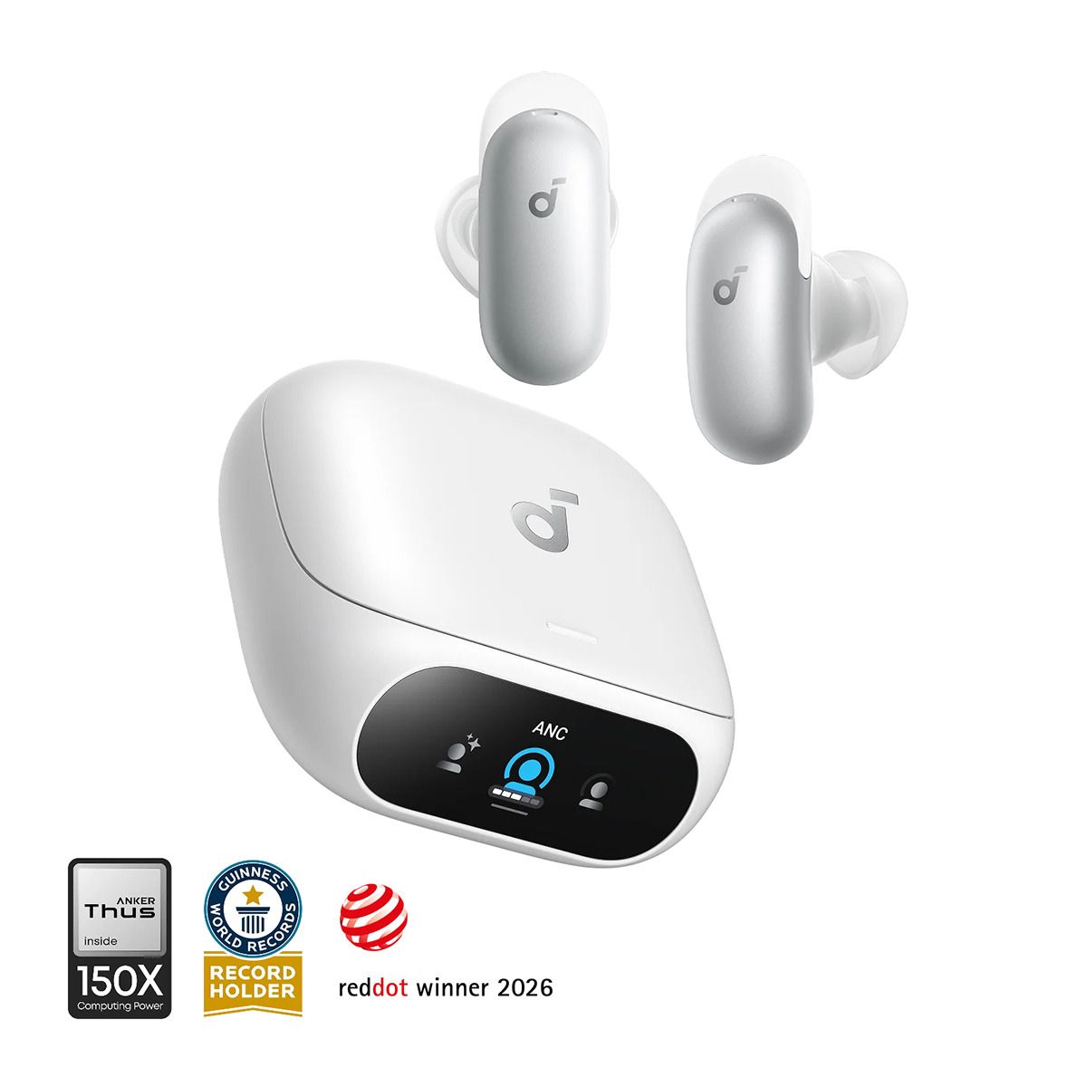 Soundcore Liberty 5 Pro Wireless Noise Cancelling Earbuds. White