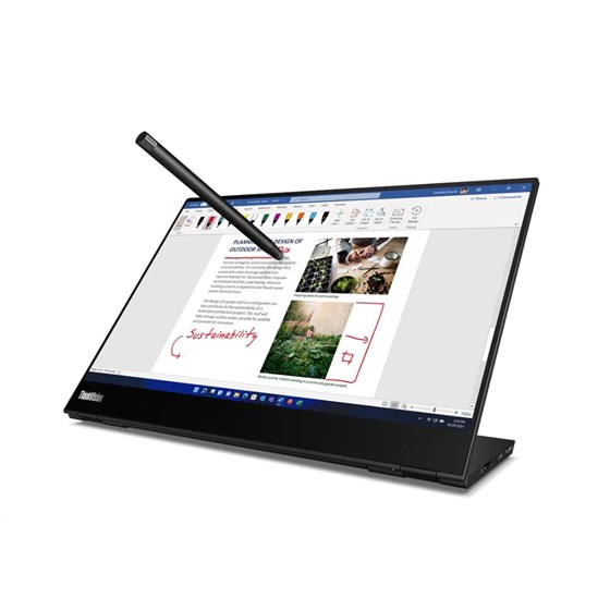 Monitor Lenovo M14t Gen 2, 63FDUAT6WL, 14'' 2.2K IPS Touch, Tilt, Pivot, USB-C, 36mj