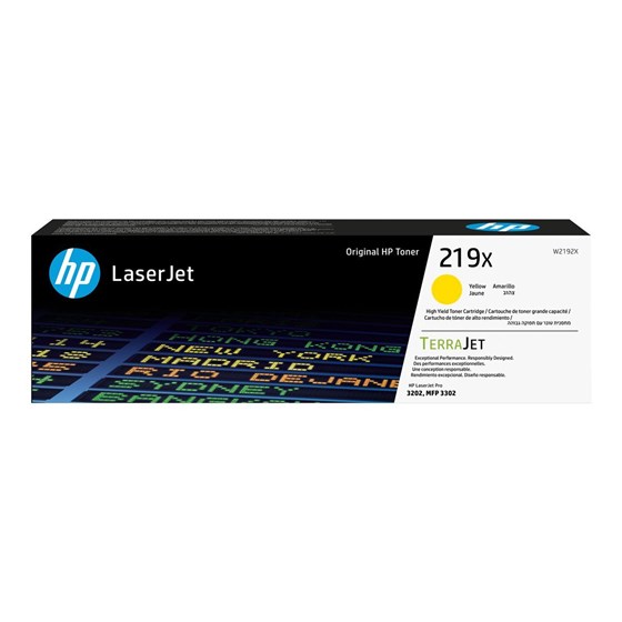 Toner HP 219X High Yield Yellow, P/N: W2192X