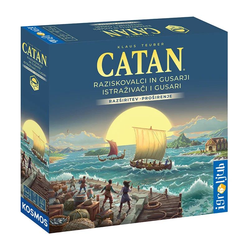 Društvena igra CATAN 2025 - ISTRAŽIVAČI I GUSARI EKSPANZIJA (HR)