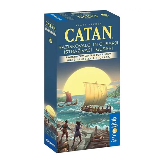 Društvena igra CATAN 2025 - ISTRAŽIVAČI I GUSARI EKSTENZIJA ZA 5-6 IGRAČA (HR)