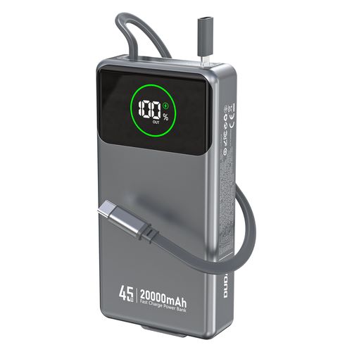 Powerbank 20000mAh Dudao K31 Pro USB C 45W, sivi